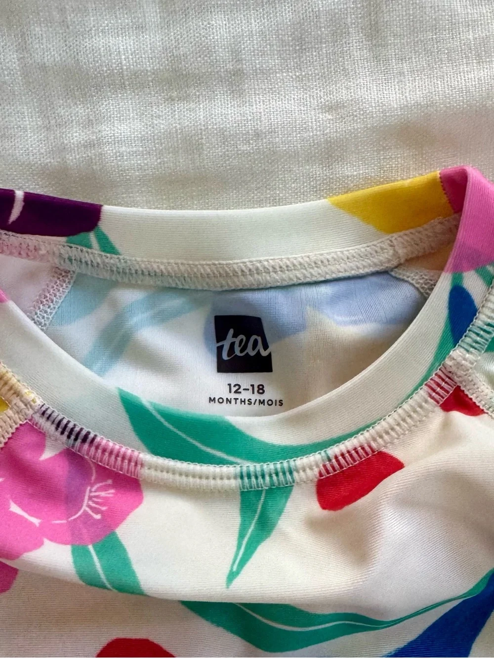 Tea Collection Girls Floral Rash Guard Swim Set